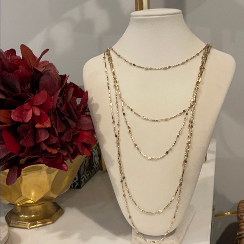 Anthropologie Serefina Gold layered Necklace